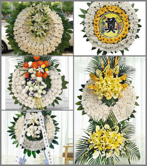 山西晋中榆社县河峪乡河窊村花圈速递